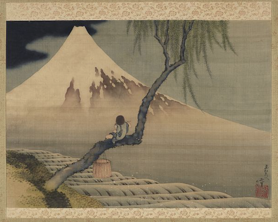 Boy viewing Mount Fuji, Katsushika Hokusai (1760-1808)